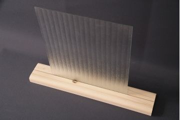 非売品　リメイク用ガラスパーツ　レトロな雰囲気を醸し出す銀モールガラス(アンティークガラス)(R-048206)