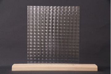 非売品　リメイク用ガラスパーツ　レトロな印象を与えるチェッカーガラス(新品ガラス)(R-048207)