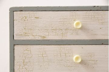 和製アンティーク　アンティークペイント　クラック(ひび割れ)加工でビンテージ感が増した!趣溢れる小引き出し(小物収納、卓上収納)(R-048210)