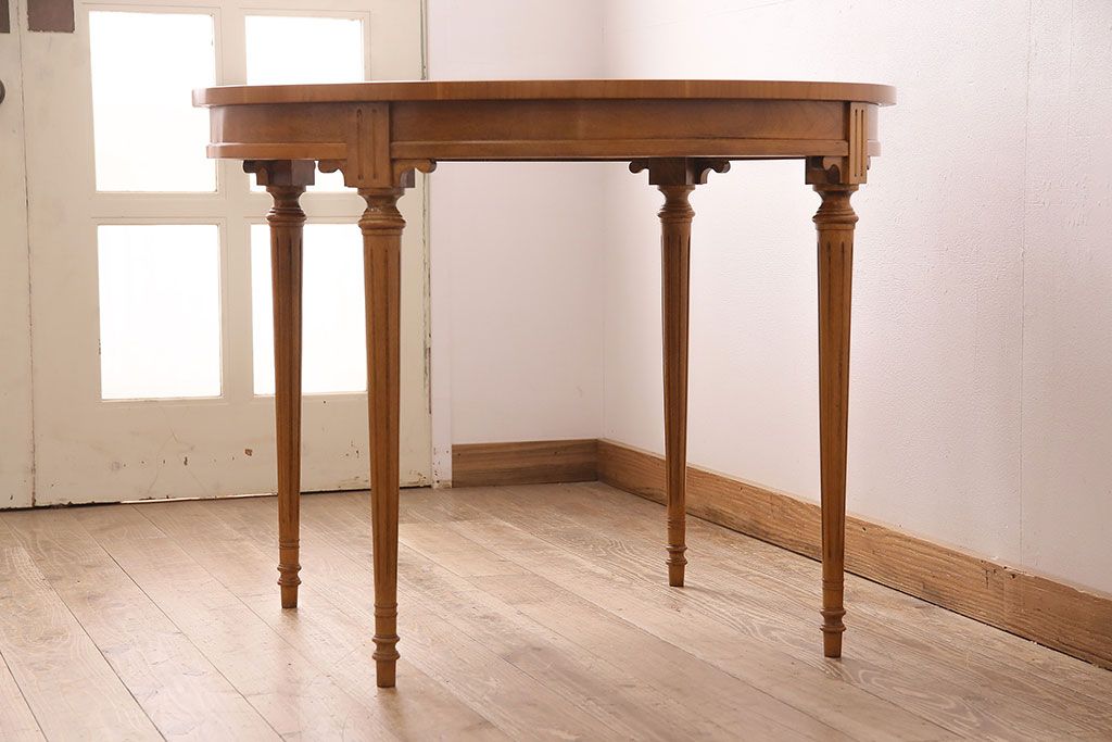 中古　DREXEL HERITAGE(ドレクセルヘリテイジ)　Et Cetera(エトセトラ) 小ぶりなサイズのラウンドテーブル(ダイニングテーブル)(R-048215)