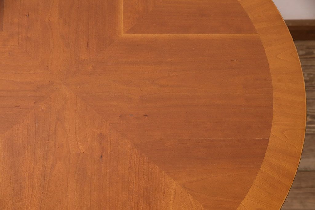 中古　DREXEL HERITAGE(ドレクセルヘリテイジ)　Et Cetera(エトセトラ) 小ぶりなサイズのラウンドテーブル(ダイニングテーブル)(R-048215)