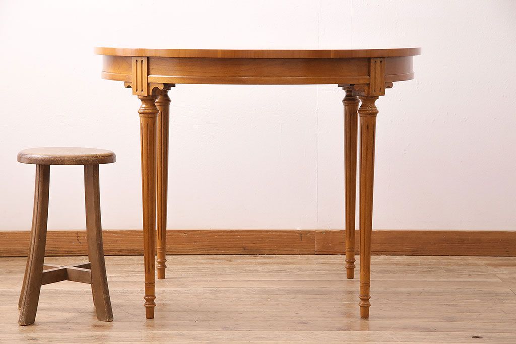 中古　DREXEL HERITAGE(ドレクセルヘリテイジ)　Et Cetera(エトセトラ) 小ぶりなサイズのラウンドテーブル(ダイニングテーブル)(R-048215)