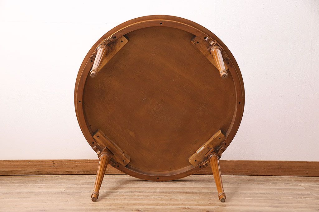 中古　DREXEL HERITAGE(ドレクセルヘリテイジ)　Et Cetera(エトセトラ) 小ぶりなサイズのラウンドテーブル(ダイニングテーブル)(R-048215)