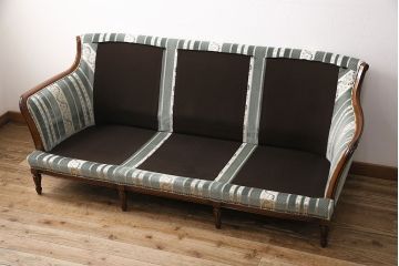 中古　美品　maruni(マルニ木工)　BRITANNIA British classic style　優雅な雰囲気を演出してくれるブリタニアシリーズのソファ(定価約86万円)(3人掛け)(R-048216)