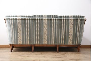 中古　美品　maruni(マルニ木工)　BRITANNIA British classic style　優雅な雰囲気を演出してくれるブリタニアシリーズのソファ(定価約86万円)(3人掛け)(R-048216)
