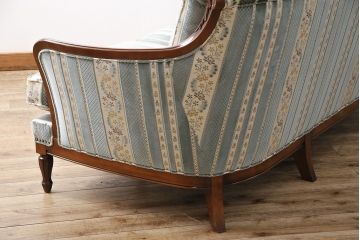 中古　美品　maruni(マルニ木工)　BRITANNIA British classic style　優雅な雰囲気を演出してくれるブリタニアシリーズのソファ(定価約86万円)(3人掛け)(R-048216)