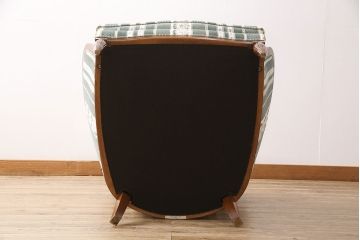 中古　美品　maruni(マルニ木工)　BRITANNIA British classic style　英国アンティークを彷彿とさせるブリタニアシリーズの1人掛けソファ(定価約47万円)(アームソファ、サロンチェア、シングル)(R-048217)