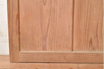 アンティーク建具　昭和初期　和の風情漂う素朴で味わい深い杉材製のドア(扉、建具)(R-048221)