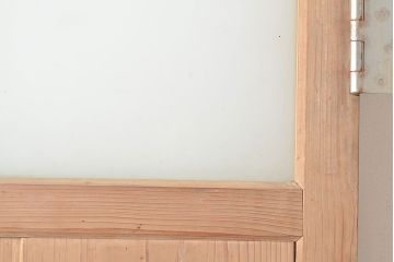 アンティーク建具　昭和初期　和の風情漂う素朴で味わい深い杉材製のドア(扉、建具)(R-048221)