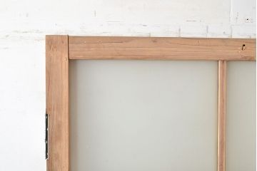 アンティーク建具　昭和初期　和の風情漂う素朴で味わい深い杉材製のドア(扉、建具)(R-048221)