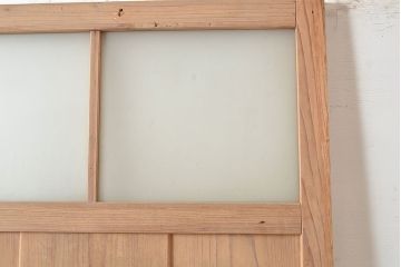 アンティーク建具　昭和初期　和の風情漂う素朴で味わい深い杉材製のドア(扉、建具)(R-048221)