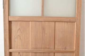 アンティーク建具　昭和初期　和の風情漂う素朴で味わい深い杉材製のドア(扉、建具)(R-048221)