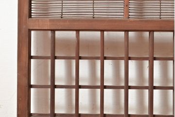 和製アンティーク　涼し気な空間作りにおすすめの御簾戸3枚セット(簾戸、簀戸、葭戸、夏障子、夏戸、葦戸)(R-048223)