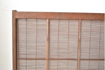 和製アンティーク　涼し気な空間作りにおすすめの御簾戸4枚セット(簾戸、簀戸、葭戸、夏障子、夏戸、葦戸)(R-048224)