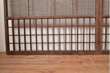 和製アンティーク　涼し気な空間作りにおすすめの御簾戸4枚セット(簾戸、簀戸、葭戸、夏障子、夏戸、葦戸)(R-048224)