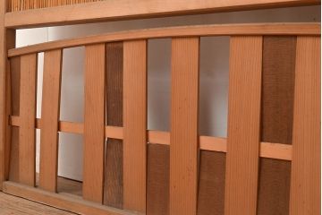 和製アンティーク　夏の暑さを快適にしてくれる、和の趣たっぷりの簀戸3枚セット(簾戸、簀戸、葭戸、夏障子、すど、葦戸)(R-048225)
