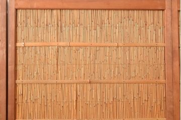 和製アンティーク　夏の暑さを快適にしてくれる、品のある佇まいの簀戸4枚セット(簾戸、簀戸、葭戸、夏障子、すど、葦戸)(R-048226)