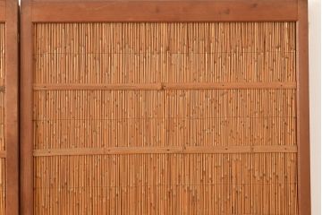 和製アンティーク　夏の暑さを快適にしてくれる、品のある佇まいの簀戸4枚セット(簾戸、簀戸、葭戸、夏障子、すど、葦戸)(R-048226)