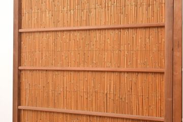 和製アンティーク　夏の暑さを快適にしてくれる、品のある佇まいの簀戸4枚セット(簾戸、簀戸、葭戸、夏障子、すど、葦戸)(R-048226)
