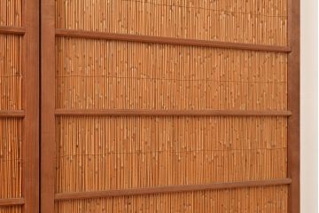 和製アンティーク　夏の暑さを快適にしてくれる、品のある佇まいの簀戸4枚セット(簾戸、簀戸、葭戸、夏障子、すど、葦戸)(R-048226)
