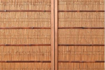和製アンティーク　夏の暑さを快適にしてくれる、品のある佇まいの簀戸4枚セット(簾戸、簀戸、葭戸、夏障子、すど、葦戸)(R-048229)