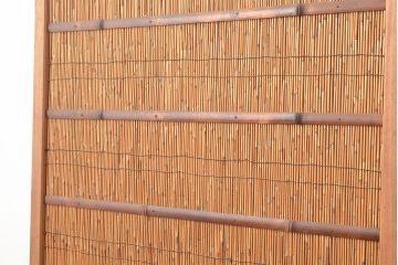 和製アンティーク　夏の暑さを快適にしてくれる、品のある佇まいの簀戸4枚セット(簾戸、簀戸、葭戸、夏障子、すど、葦戸)(R-048229)