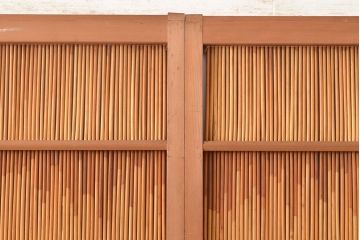 和製アンティーク　透かし彫りが風情を高める御簾戸4枚セット(簾戸、簀戸、葭戸、夏障子、すど、葦戸)(R-048230)