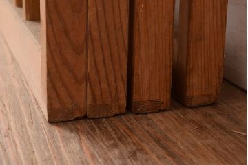 和製アンティーク　竹の節がアクセントになった風流な御簾戸4枚セット(簾戸、簀戸、葭戸、夏障子、すど、葦戸)(R-048231)