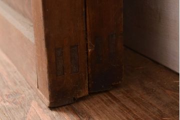 和製アンティーク　お部屋のアクセントにもおすすめ!ジグザク模様がお洒落な御簾戸2枚セット(簾戸、簀戸、葭戸、夏障子、すど、葦戸)(R-048234)