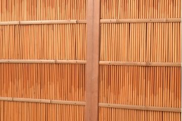 アンティーク建具　和の趣たっぷりの簀戸4枚セット(簾戸、葭戸、夏障子、すど、葦戸)(R-048235)