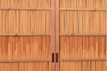 アンティーク建具　和の趣たっぷりの簀戸4枚セット(簾戸、葭戸、夏障子、すど、葦戸)(R-048235)
