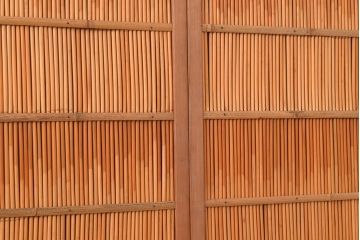 アンティーク建具　和の趣たっぷりの簀戸4枚セット(簾戸、葭戸、夏障子、すど、葦戸)(R-048235)
