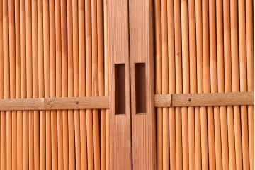 アンティーク建具　和の趣たっぷりの簀戸4枚セット(簾戸、葭戸、夏障子、すど、葦戸)(R-048235)