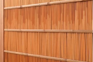 アンティーク建具　和の趣たっぷりの簀戸4枚セット(簾戸、葭戸、夏障子、すど、葦戸)(R-048235)