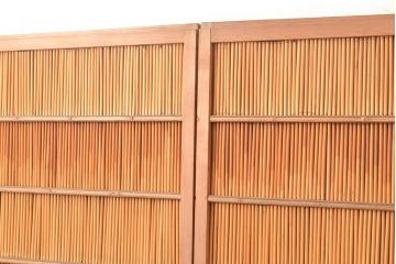 アンティーク建具　和の趣たっぷりの簀戸4枚セット(簾戸、葭戸、夏障子、すど、葦戸)(R-048235)