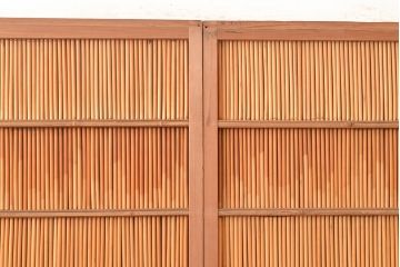 アンティーク建具　和の趣たっぷりの簀戸4枚セット(簾戸、葭戸、夏障子、すど、葦戸)(R-048235)