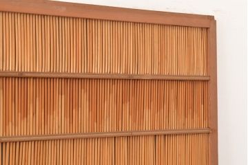 アンティーク建具　和の趣たっぷりの簀戸4枚セット(簾戸、葭戸、夏障子、すど、葦戸)(R-048235)