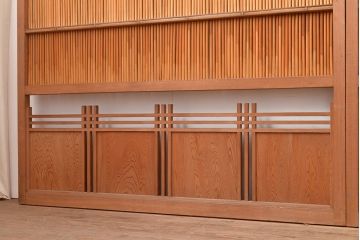 アンティーク建具　和の趣たっぷりの簀戸4枚セット(簾戸、葭戸、夏障子、すど、葦戸)(R-048235)