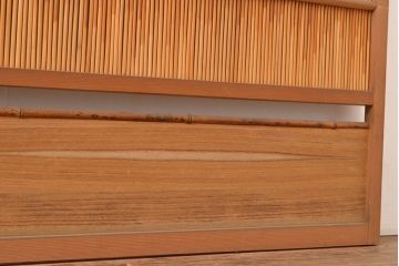 和製アンティーク　涼しげな空間を演出する御簾戸2枚セット(簾戸、簀戸、葭戸、夏障子、すど、葦戸)(R-048238)