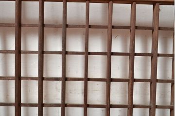 和製アンティーク　涼し気な空間作りにおすすめの御簾戸4枚セット(簾戸、簀戸、葭戸、夏障子、夏戸、葦戸)(R-048249)