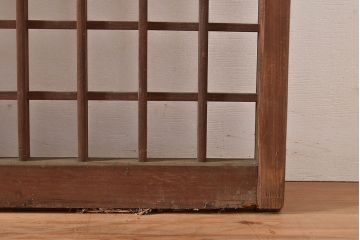 和製アンティーク　涼し気な空間作りにおすすめの御簾戸4枚セット(簾戸、簀戸、葭戸、夏障子、夏戸、葦戸)(R-048249)
