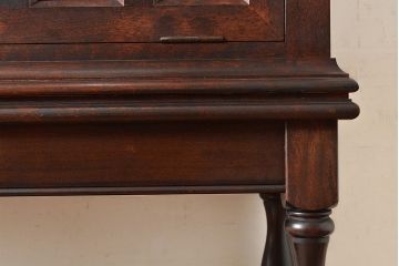 中古　松本民芸家具　コレクションにもおすすめ!クラシックな雰囲気が格好いいS.P型ワインボード(ワインラック、収納棚、戸棚、SP型、キャビネット)(定価約99万円)(R-048254)