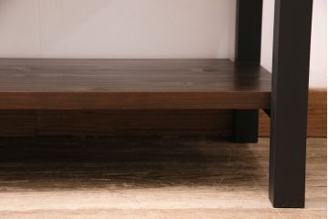 和製アンティーク　かくし付き!漆塗りと細かな透かし金具が見事な総桐材製の佐渡箪笥サイドボード(八幡箪笥、引き出し、時代箪笥)(R-048261)