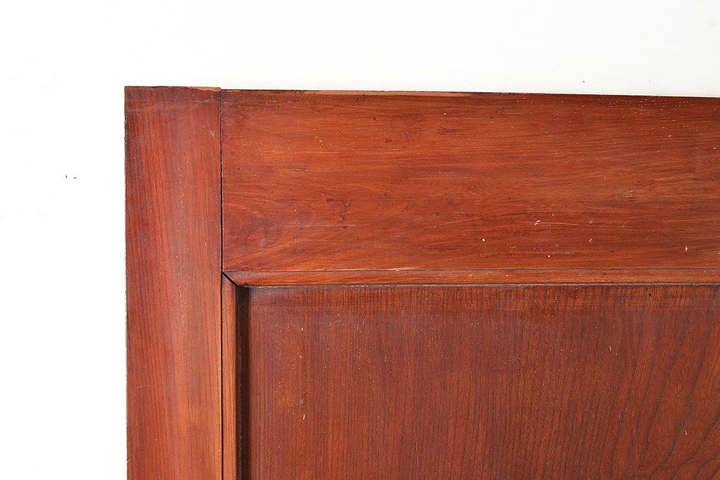 アンティーク建具　明治期　欅(ケヤキ)材の一枚板を使用した贅沢なつくりの蔵戸1枚　(R-048262)