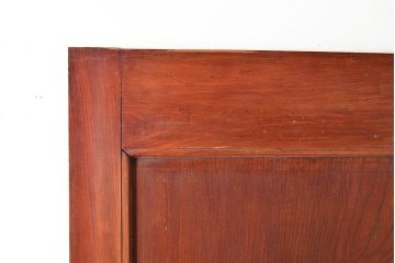 アンティーク建具　明治期　欅(ケヤキ)材の一枚板を使用した贅沢なつくりの蔵戸1枚　(R-048262)