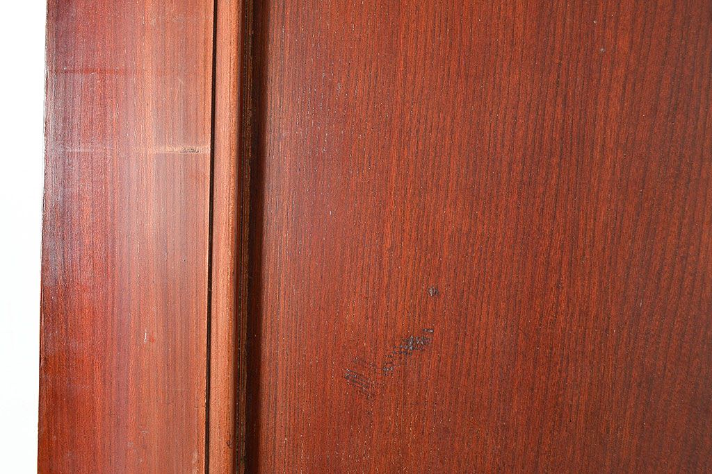 アンティーク建具　明治期　欅(ケヤキ)材の一枚板を使用した贅沢なつくりの蔵戸1枚　(R-048262)