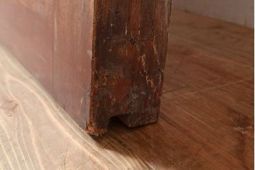 アンティーク建具　明治期　欅(ケヤキ)材の一枚板を使用した贅沢なつくりの蔵戸1枚　(R-048262)