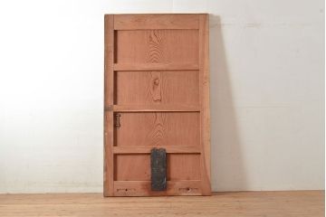 アンティーク建具　明治期　欅(ケヤキ)材の一枚板を使用した贅沢なつくりの蔵戸1枚　(R-048262)