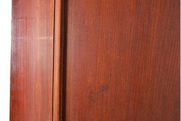 アンティーク建具　ケヤキ材の一枚板を使用した贅沢なつくりの蔵戸(引き戸、玄関戸)(R-048262)