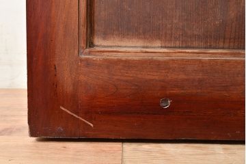 アンティーク建具　ケヤキ材の一枚板を使用した贅沢なつくりの蔵戸(引き戸、玄関戸)(R-048262)